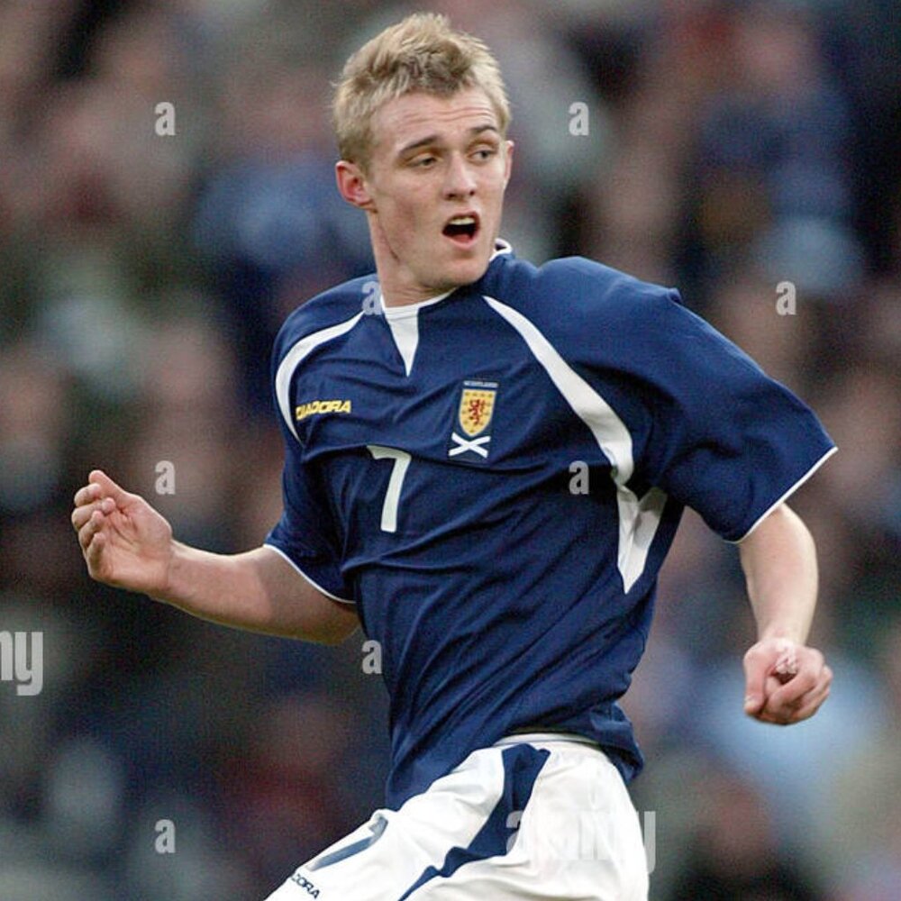 player issue? as new Darren FLETCHER #7 Diadora SCOTLAND 2003-04 home shirt